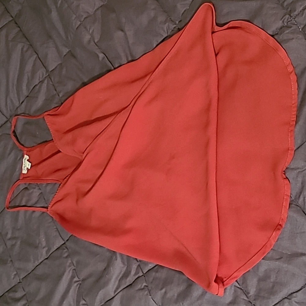 Burnt Orange Color Tank Top